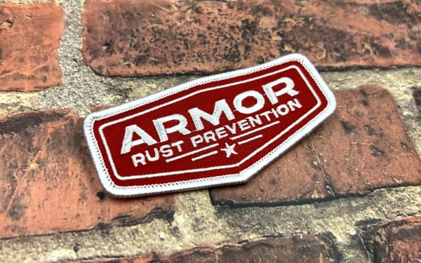 armor rust prevention patch custom made