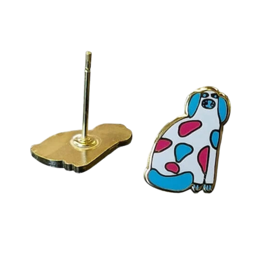 custom hard enamel earrings