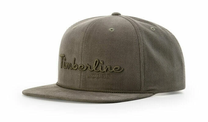 embroidered flat bill hat