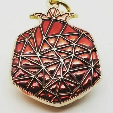 custom charm of transparent enamel