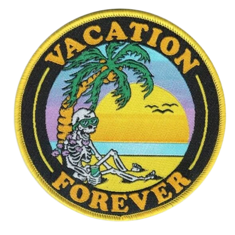 round woven patch