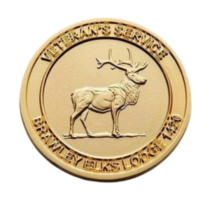 gold custom coin