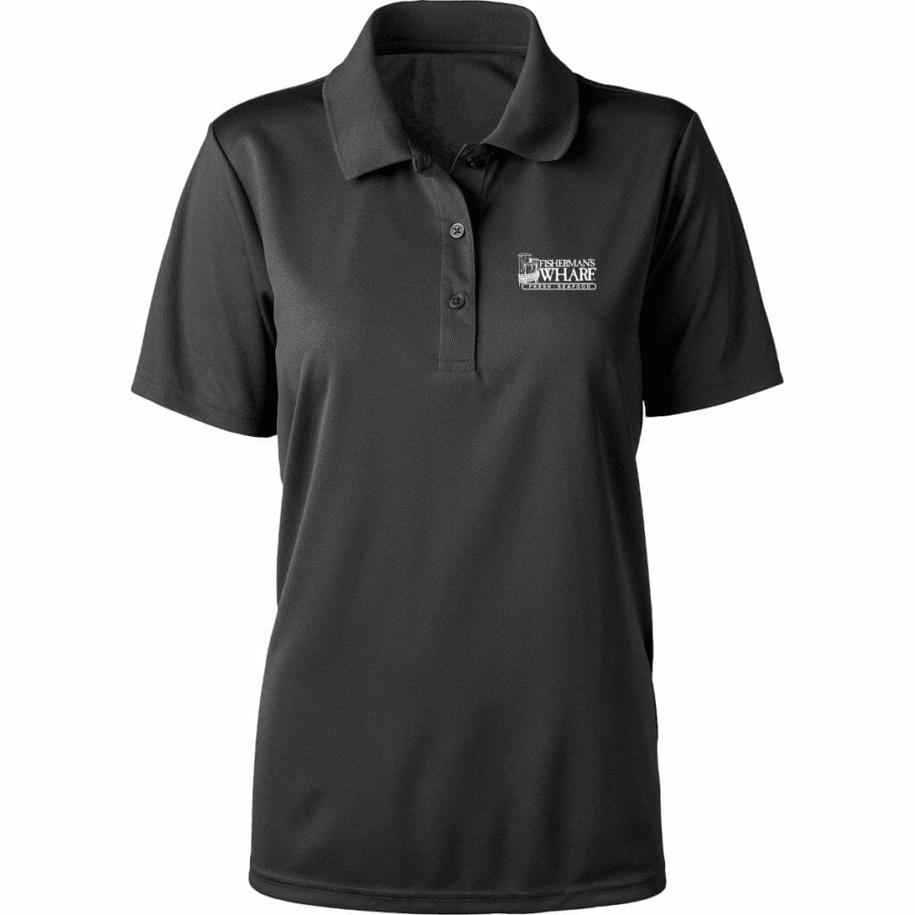 Embroidered women's polo shirt
