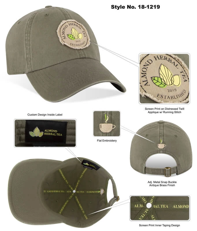 dad hat patch placement
