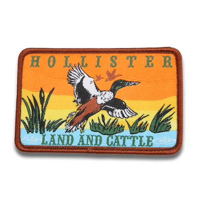 hollister duck custom iron on woven patch