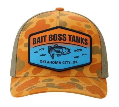 dye sublimated patch on trucker hat