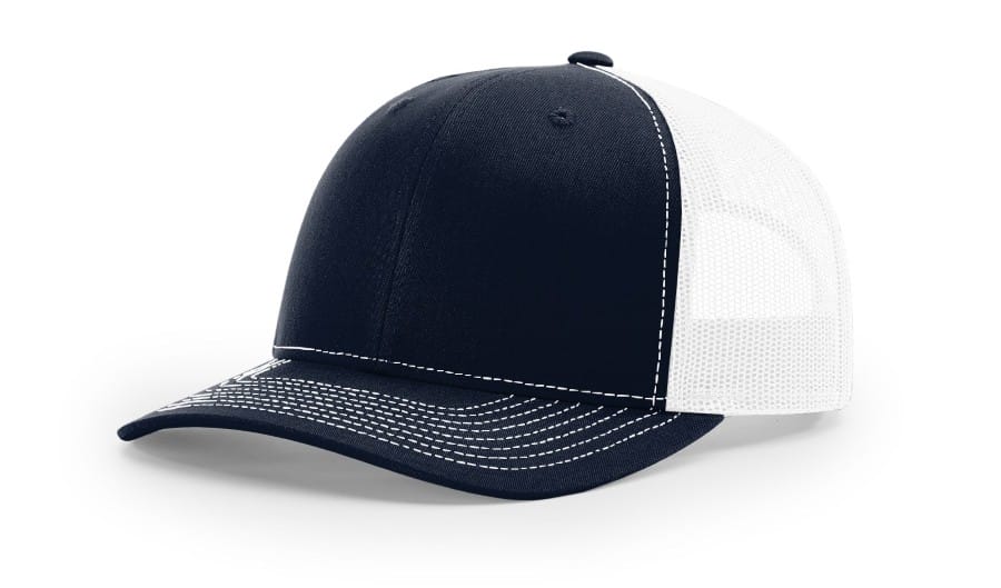 Richardson 112+ Navy White Angle