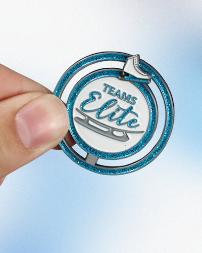 Custom figure skating enamel pins