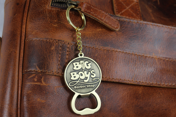 antique style bottle opener keychain