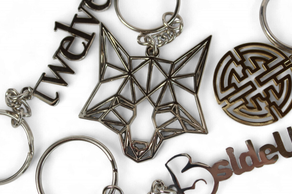 group of die cast keychains