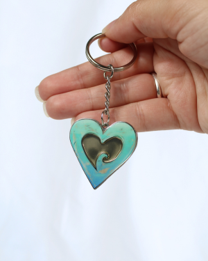 heat shaped custom keychain