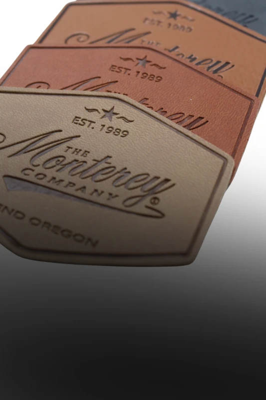 Monterey Company debossed leather patches
