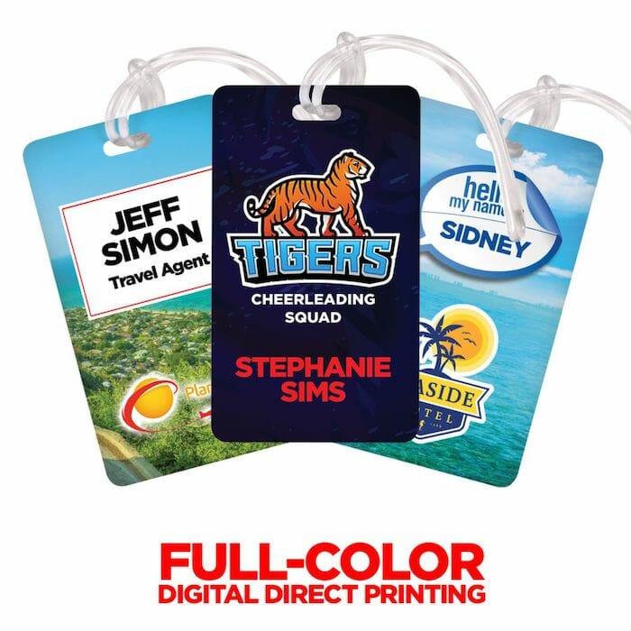 full color luggage tags