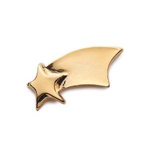 shooting star gold awareness pin