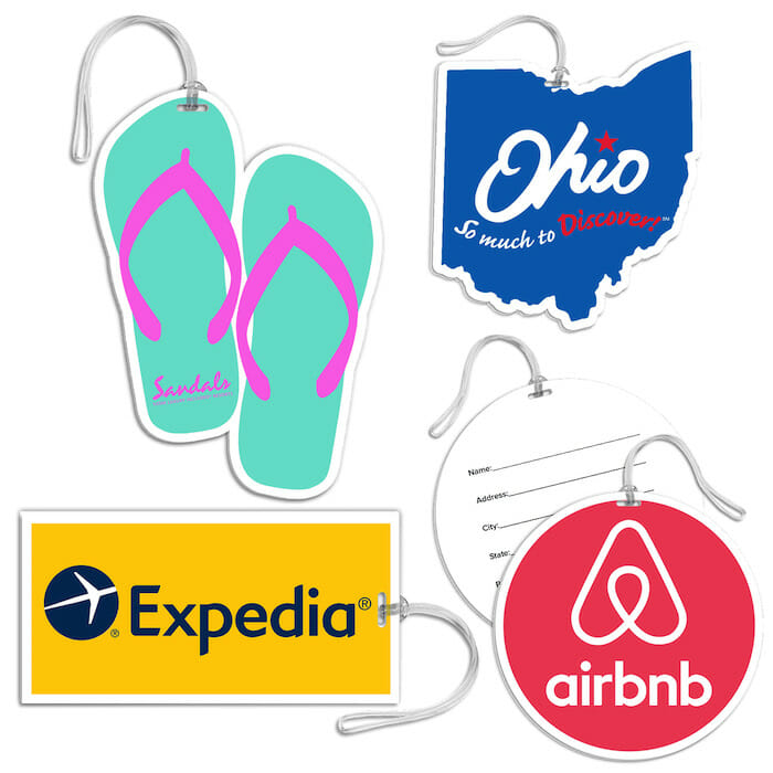 branded luggage tags