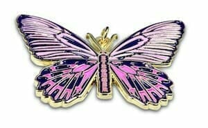 enamel butterfly charm