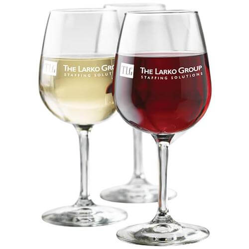 custom wine glasses with logos