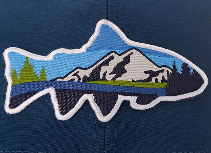 custom shaped woven patch