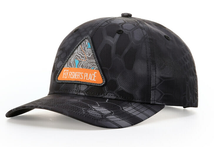 richardson camo hat with woven patch