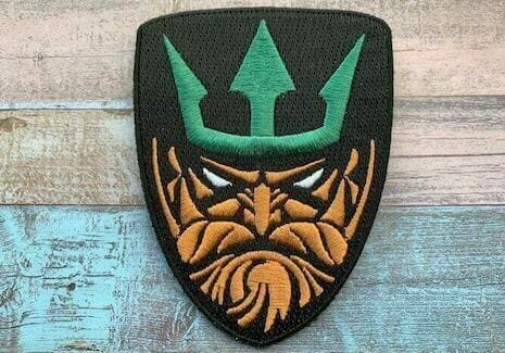 custom embroidered patches: Aquaman design