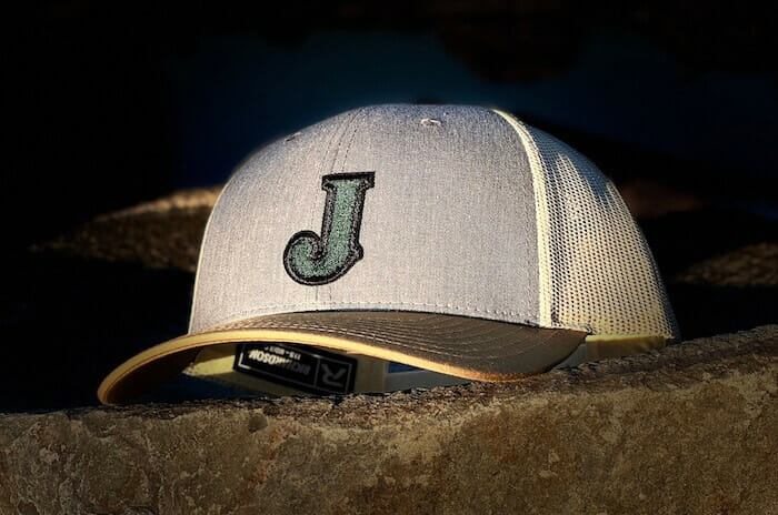 embroidered logo on hat