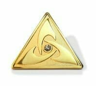 service award pin with diamond