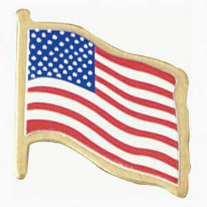 US Flag lapel pin