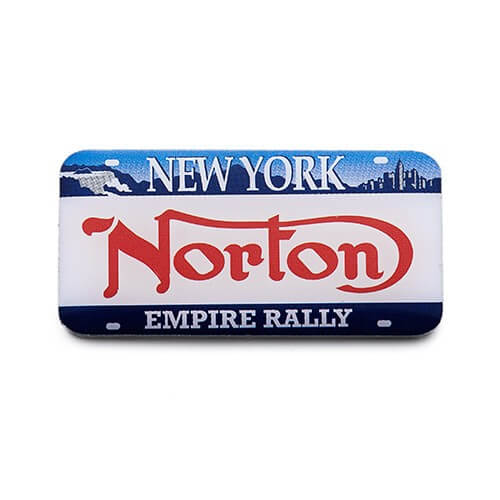 norton mototcycle printed pin design