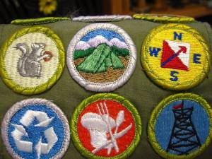 embroidered scout patches