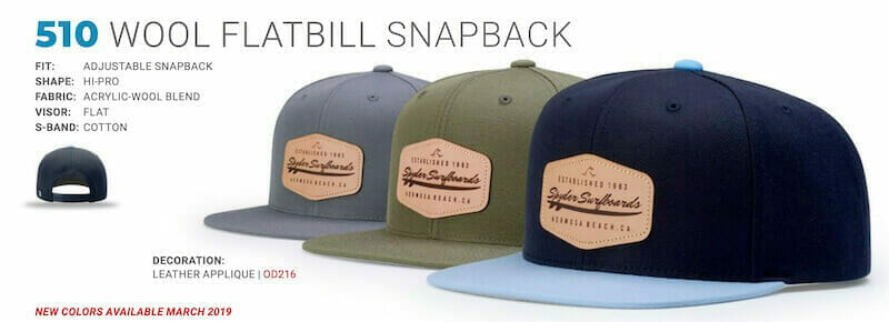 leather patches on snapback hats