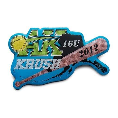 custom softball trading pins