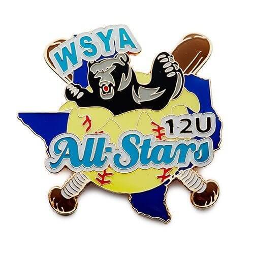 all stars softball trading pin